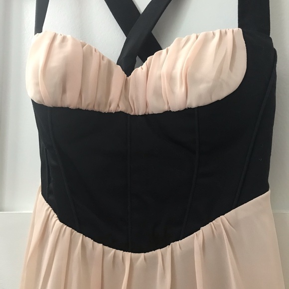 NWOT. ASOS chiffon babydoll tunic top corset style - Picture 2 of 9